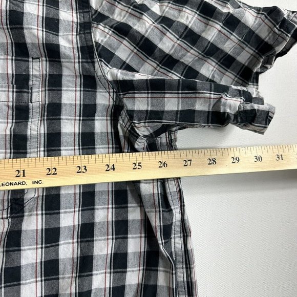 Carhartt Button Down Shirt‎ Mens Size 2XL Plaid Short Sleeve Relaxed Fit - Picture 8 of 9
